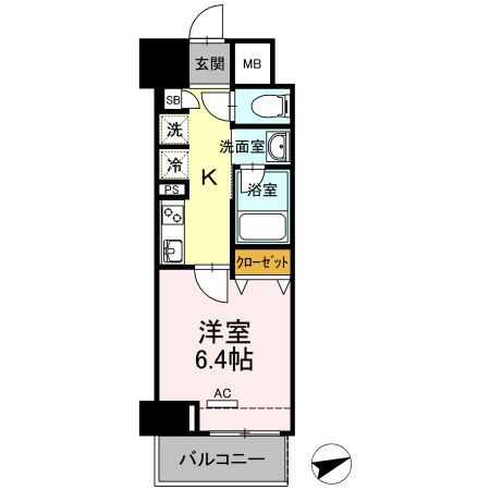 THE RESIDENCE OF TOKYO C18の間取り