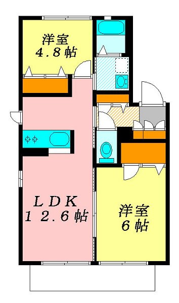 ジュネス豊四季Ａの間取り