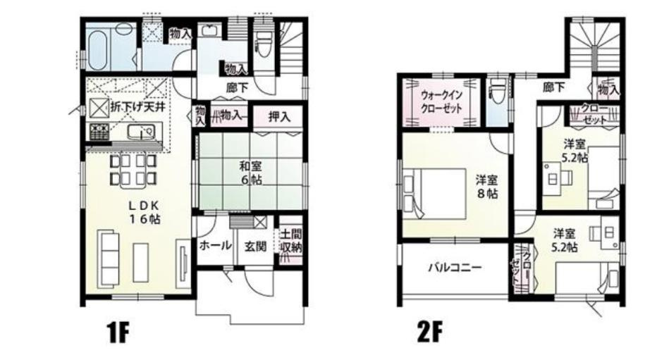 古河市東牛谷　新築戸建　3号棟の間取り
