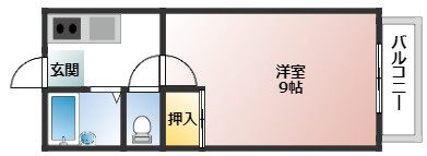 アビタシオン庚午A棟の間取り