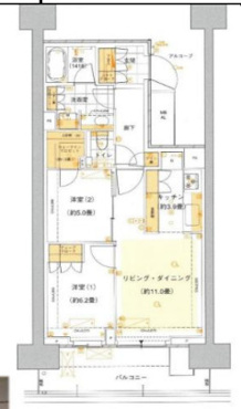 Sun Village F棟 4階の画像