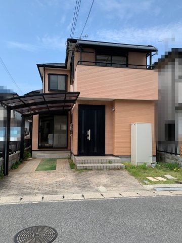 神戸市西区竜が岡一戸建ての前面道路含む現地写真