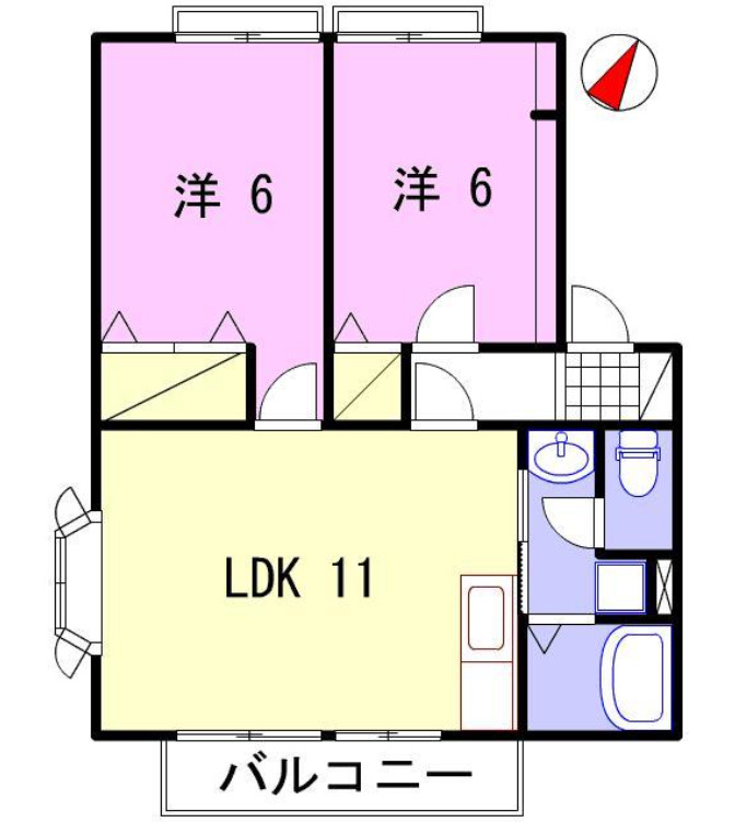 サンビレッジ阿成の間取り