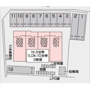 ウッドバレーⅢの区画図