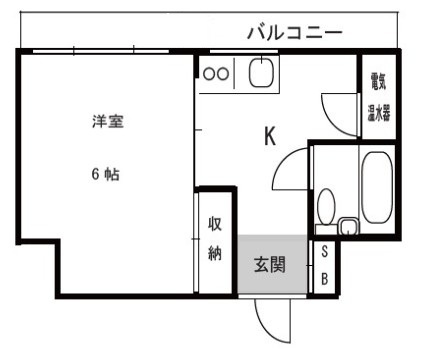 マンション五反田の間取り|間取りです。