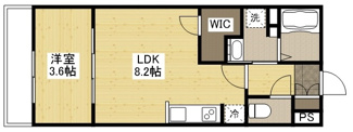 【間取り】 | 月光福山北零番館 | 1LDK