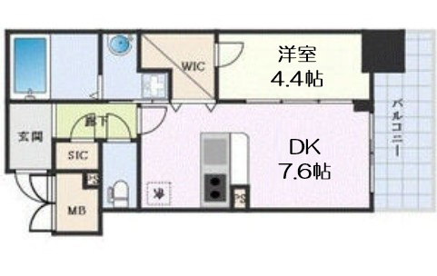 【間取り】 | la Waison NAMBA west