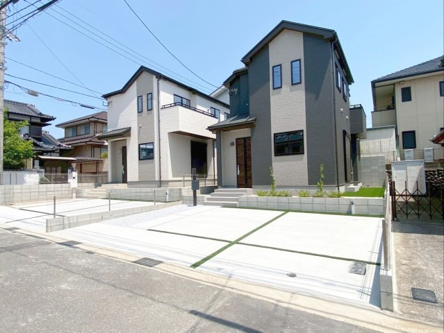 福岡市東区青葉６丁目　新築戸建の外観|駐車2台×高性能住宅×落ち着いた住環境！