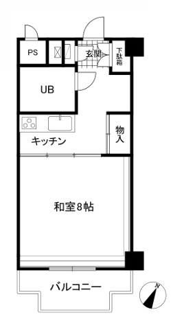 紅葉ヶ丘ガーデンハイツB棟の間取り