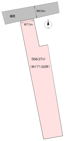 【土地図】 | 売地　土佐市高岡町甲　＠21.40万