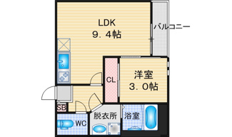 【間取り】 | GRANDTIC庄内緑地公園 | 略図の為、現状優先