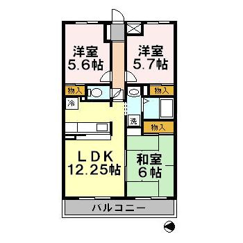 【間取り】 | プロスペリテ新蒲田