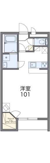 【間取り】 | レオパレスコスモスカイⅡ | 画像2