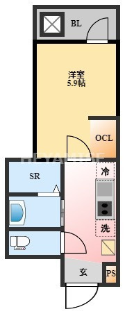 デ・クメール寺町通りの間取り