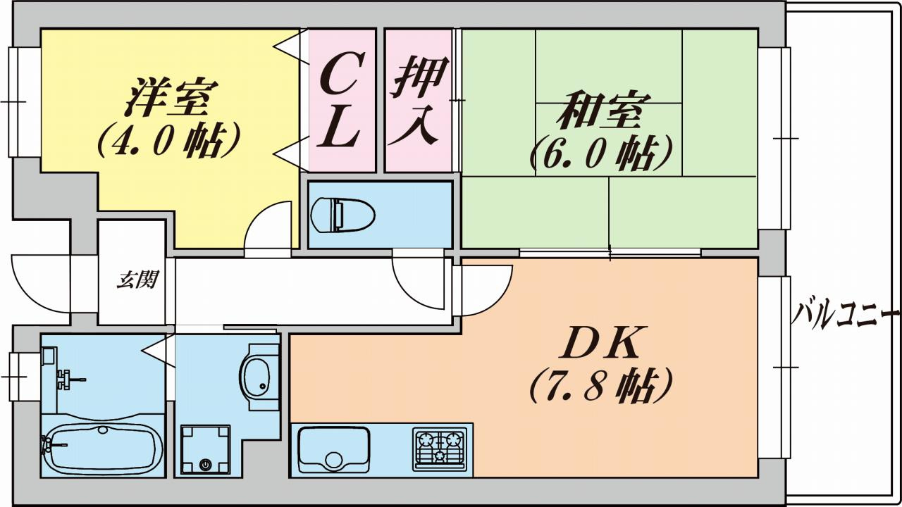 サンノーブル兵庫の間取り