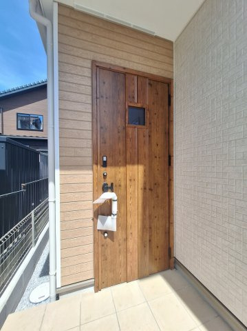 ハートフルタウン 高崎市石原町新築の玄関|現地撮影