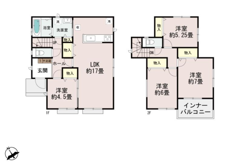 ハートフルタウン 高崎市石原町新築の間取り|現地撮影