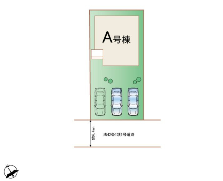 ハートフルタウン 高崎市石原町新築の区画図|現地撮影