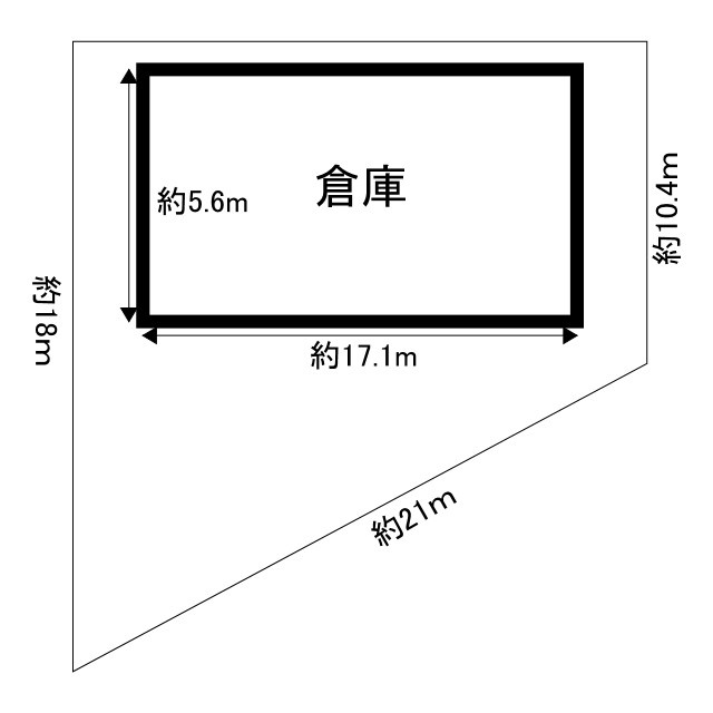 芸濃町椋本（伊勢温泉団地）売倉庫の間取り