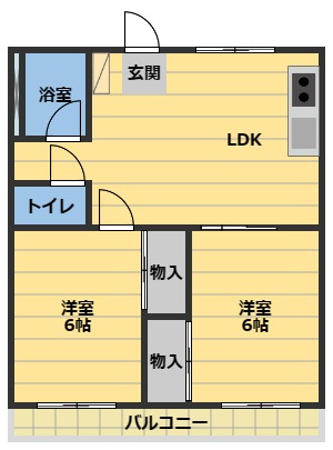 津IN COURT練木Ｎ等の間取り
