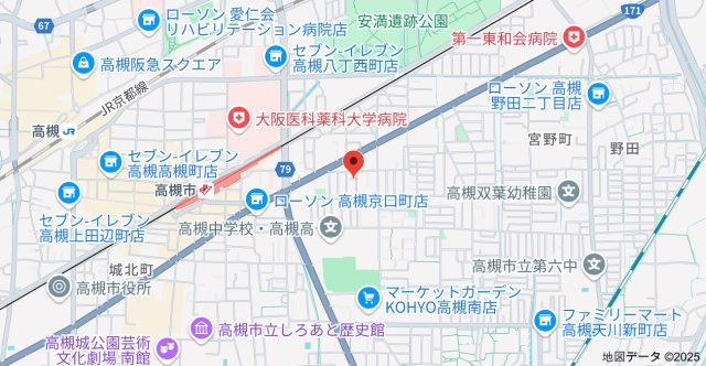 クレリア高槻南松原の地図