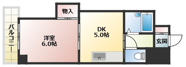 【間取り】 | 上新庄グランドハイツ北