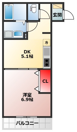 【間取り】 | Feliz岸和田