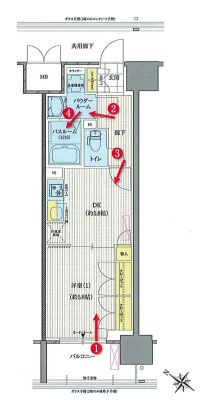 セイシア大拓26の間取り