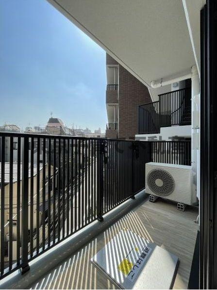 文京区本駒込５丁目の賃貸マンションのバルコニー