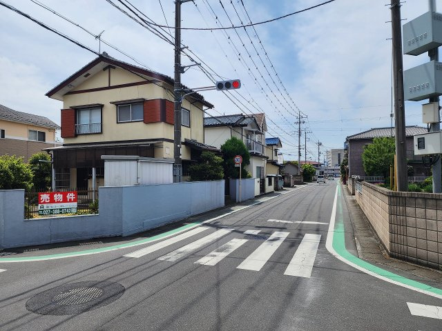 高崎市浜尻町売地の前面道路含む現地写真