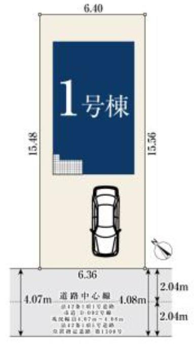 【MIRASUMO】小平市花小金井南町329①の区画図