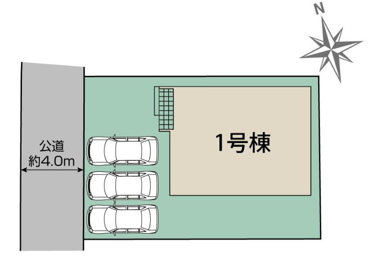 秦野市春日町新築戸建て　1号棟の区画図|区画図「秦野市春日町新築戸建て　1号棟」