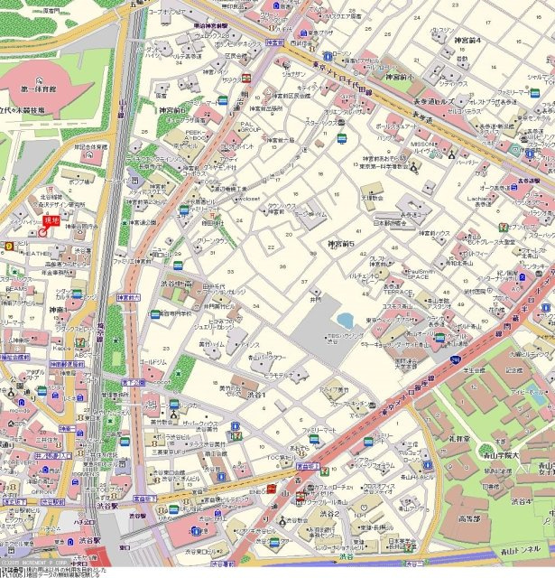 ロイヤルパレス原宿の地図