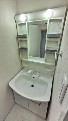 シャワー付き洗面化粧台です♪