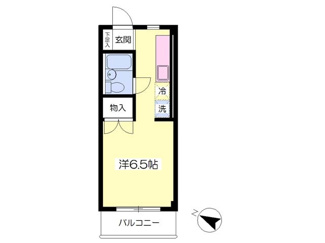 洋室6.5帖。