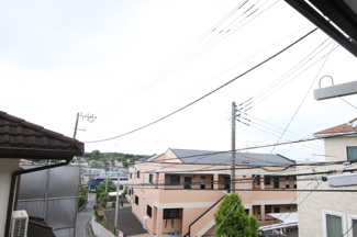 バルコニーからの景色です。