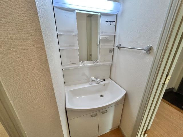 エスポアールの洗面所|脱衣スペースもあります