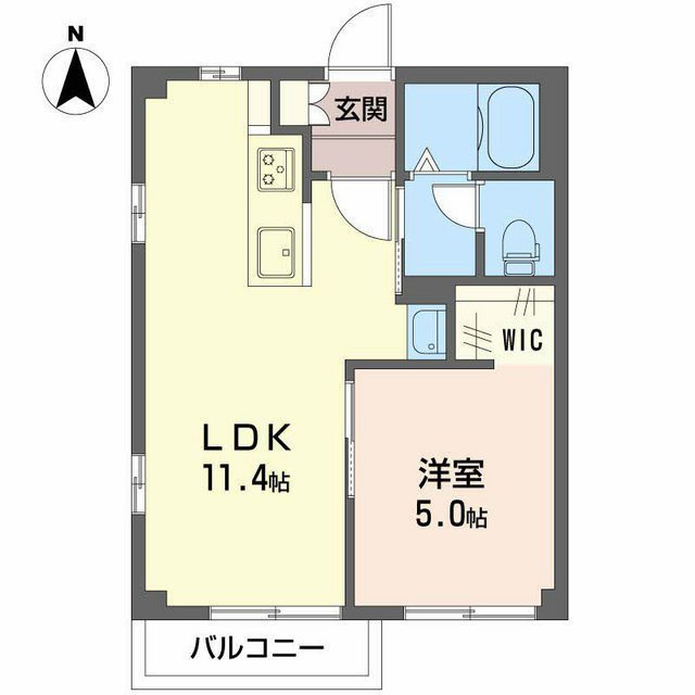 羽島郡岐南町八剣北６丁目の賃貸マンションの間取り