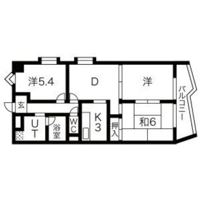 リアライズ竜田町（旧パラシオンANDO）の間取り