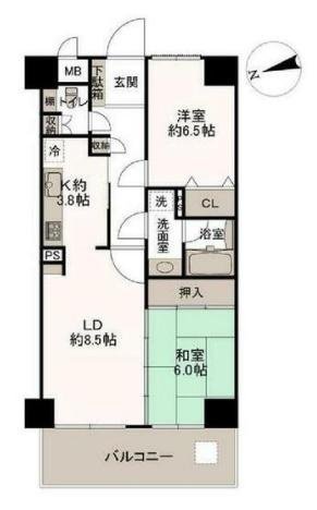 エクレール高崎の間取り