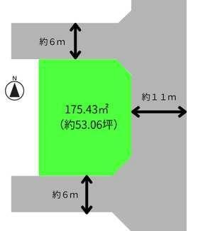 和歌山市ふじと台　土地の土地図