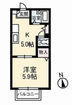 【間取り】 | コーポつくし津ノ井