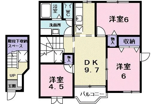 【間取り】 | ブリッサ日高Ⅱ