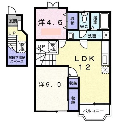 フォンテーヌ　Ｓの間取り