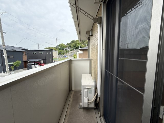 姫路市飾磨区山崎のハイツのバルコニー