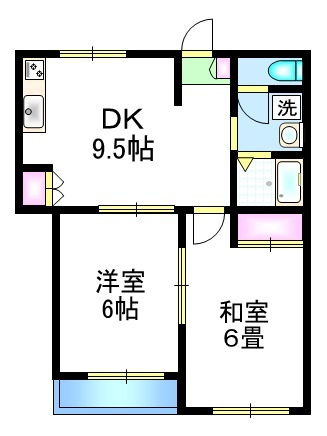 パークサイドシャトルの間取り|★南向きのお部屋です★