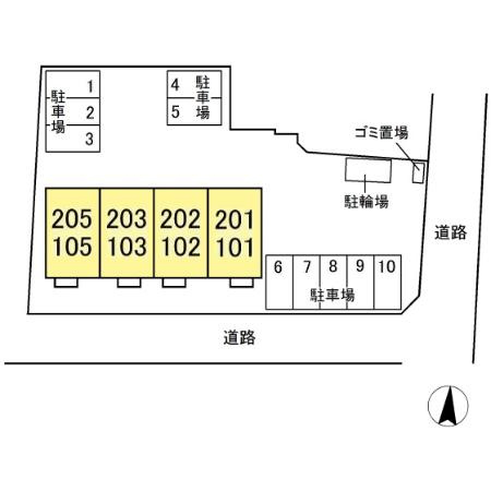 メゾン・ド・ティアラの区画図