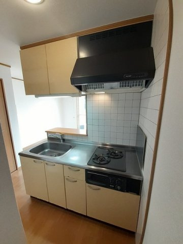 熊本市中央区坪井６丁目のアパートのキッチン|きれいなキッチンです