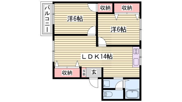 ＹＭハイツの間取り