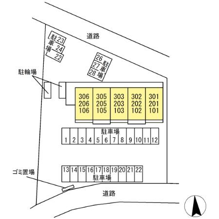 リバーフィールドの区画図